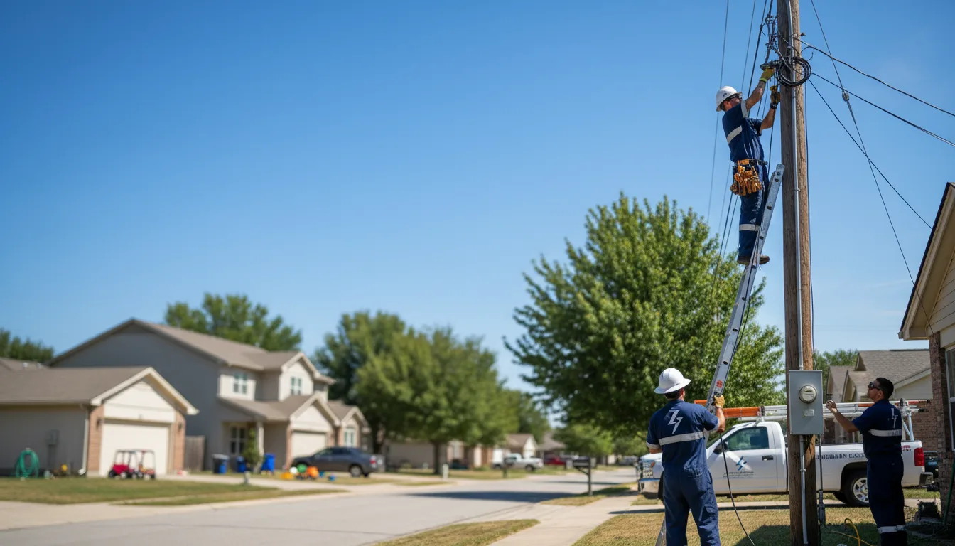 Residential electrician providing installation services in Westmoreland, KS